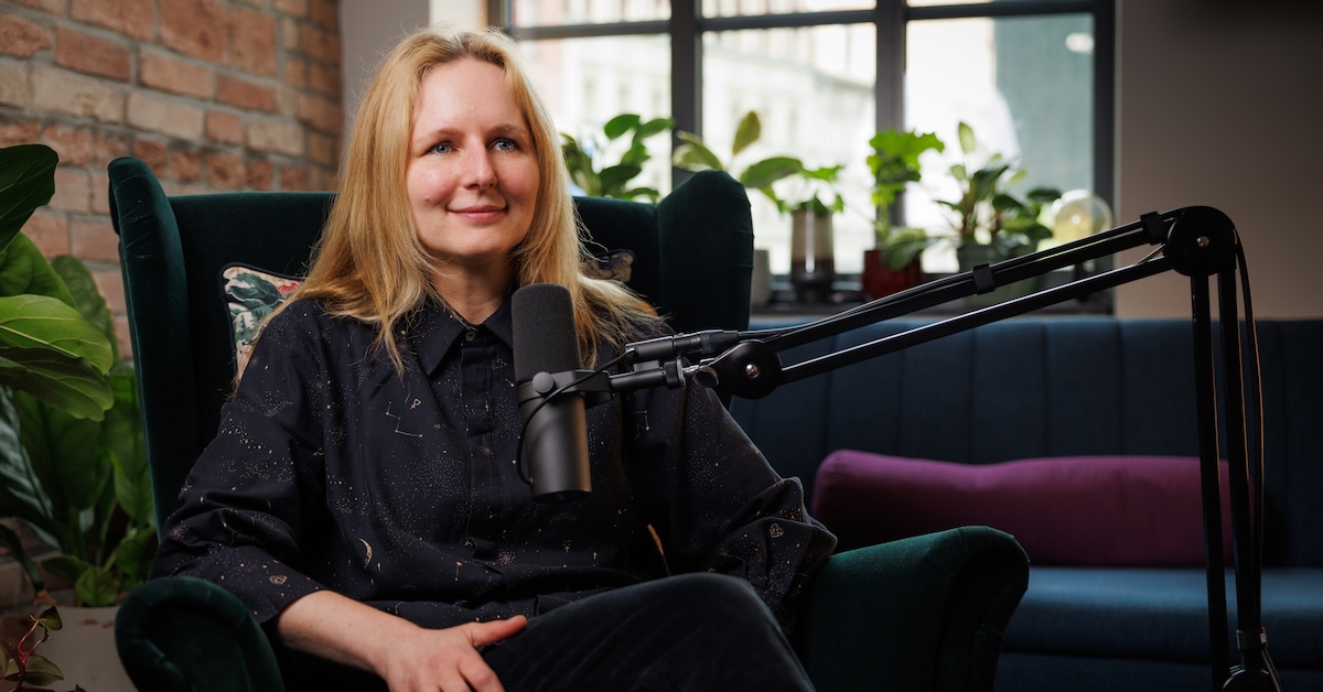 Wideo podcast dla marki osobistej – Magda Olech w mobilnym studio podcastowym HANZA MEDIA